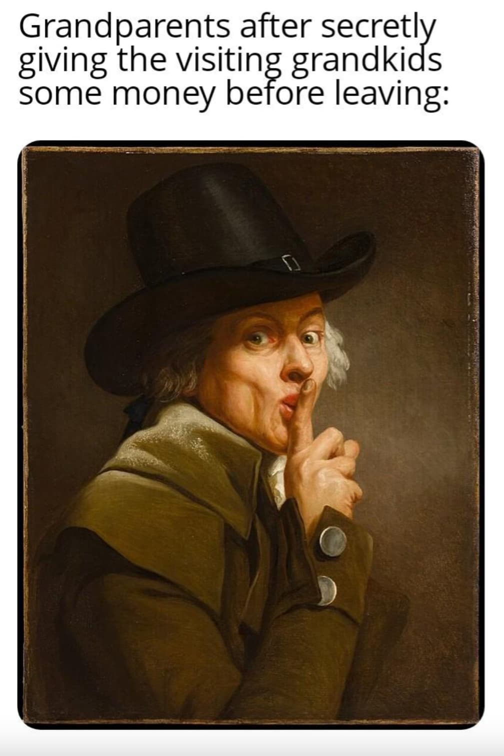 joseph ducreux - Grandparents after secretly giving the visiting grandkids some money before leaving